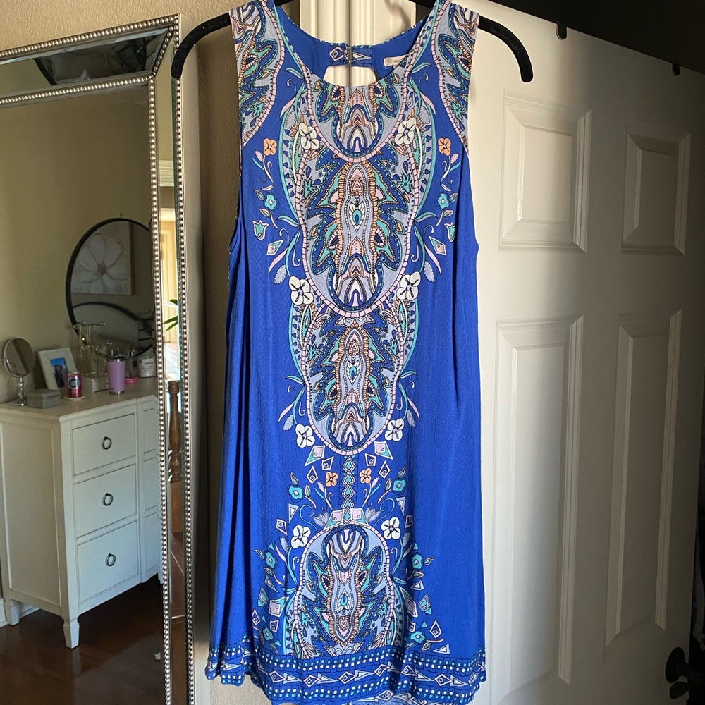 Open back mini dress
